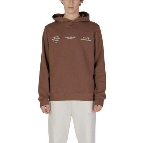 Underclub Brown Cotton Hoody - Hilstor