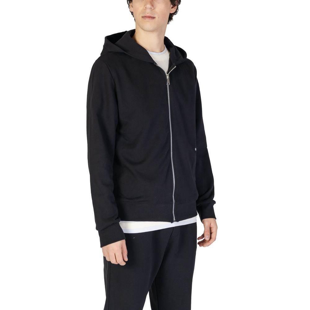 Underclub Black Cotton Hoody - Hilstor