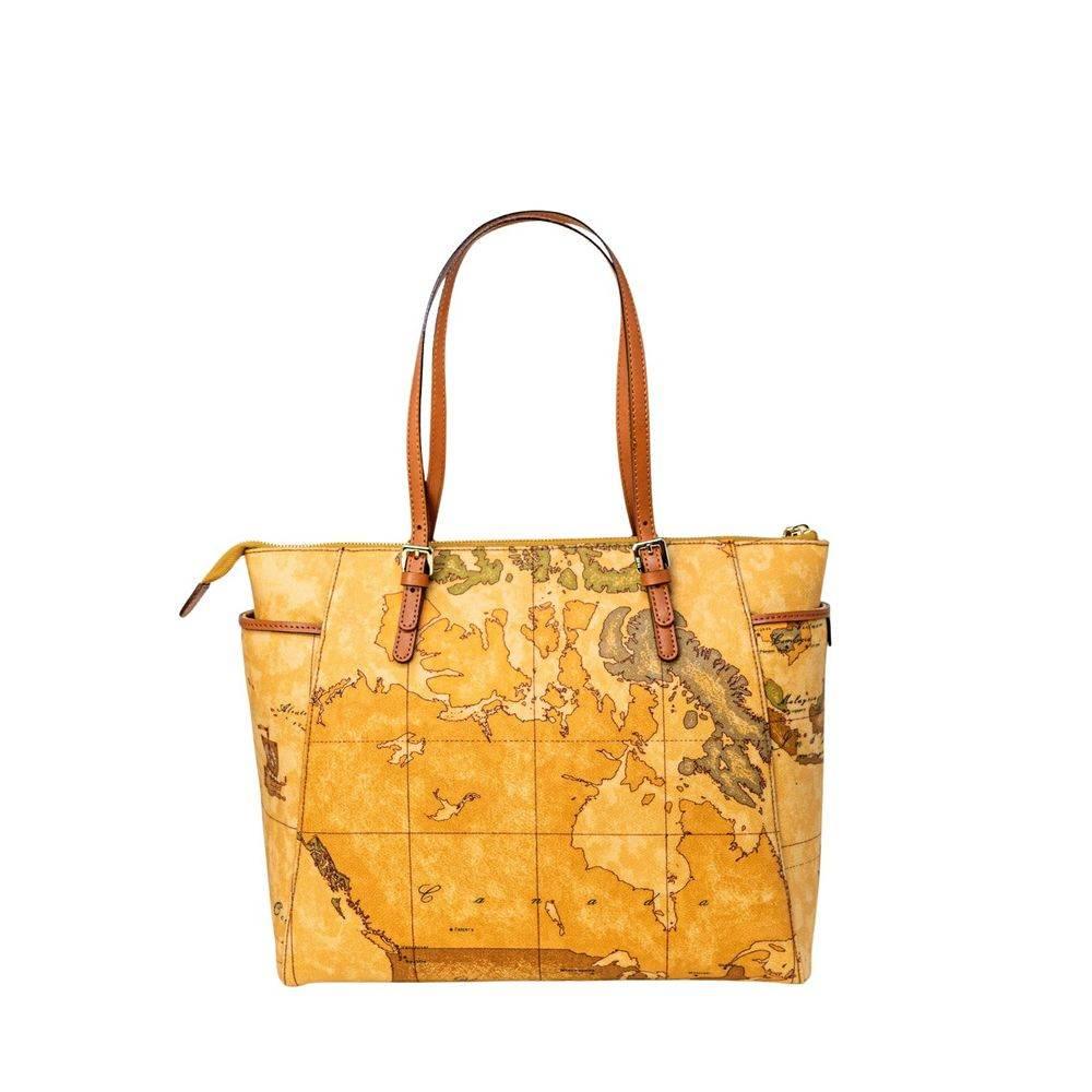 Alviero Martini Prima Classe Beige Leather Handbag - Hilstor