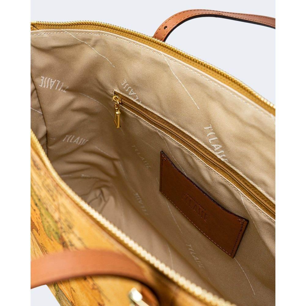 Alviero Martini Prima Classe Beige Leather Handbag - Hilstor