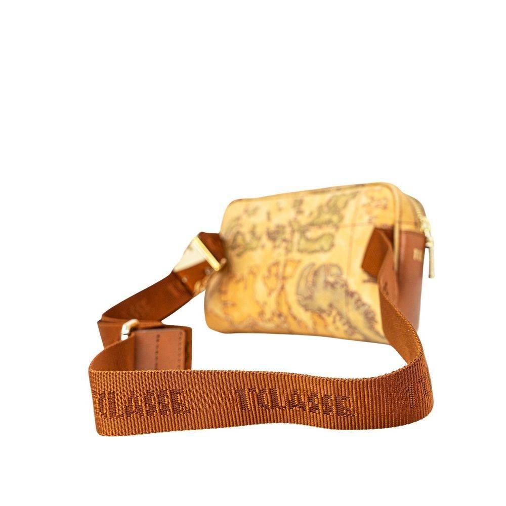 Alviero Martini Prima Classe Beige Leather Belt Bag - Hilstor
