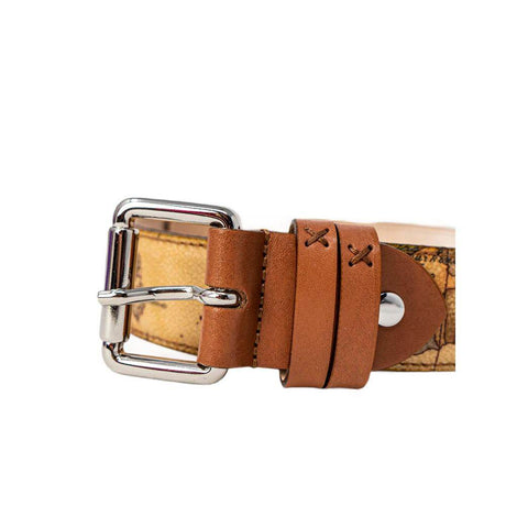 Alviero Martini Prima Classe Beige Leather Belt - Hilstor