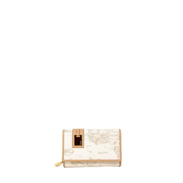 Alviero Martini Prima Classe White Leather Wallet - Hilstor