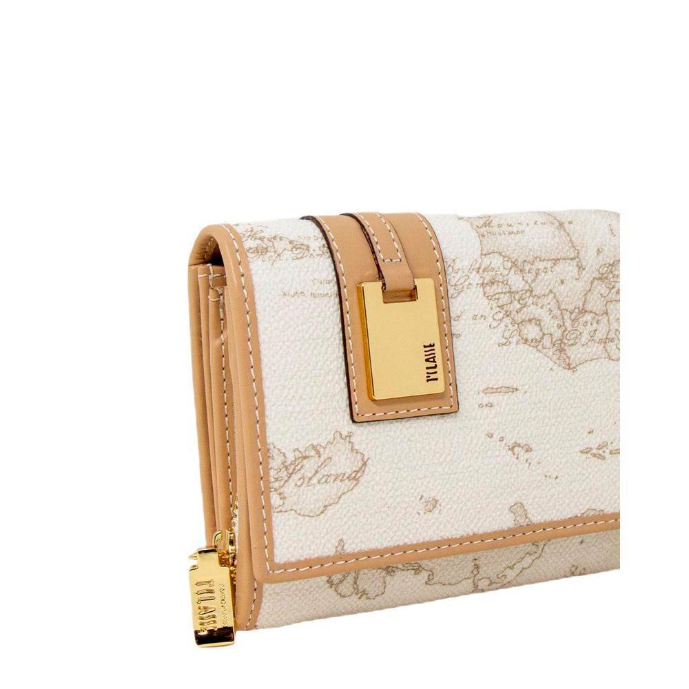 Alviero Martini Prima Classe White Leather Wallet - Hilstor