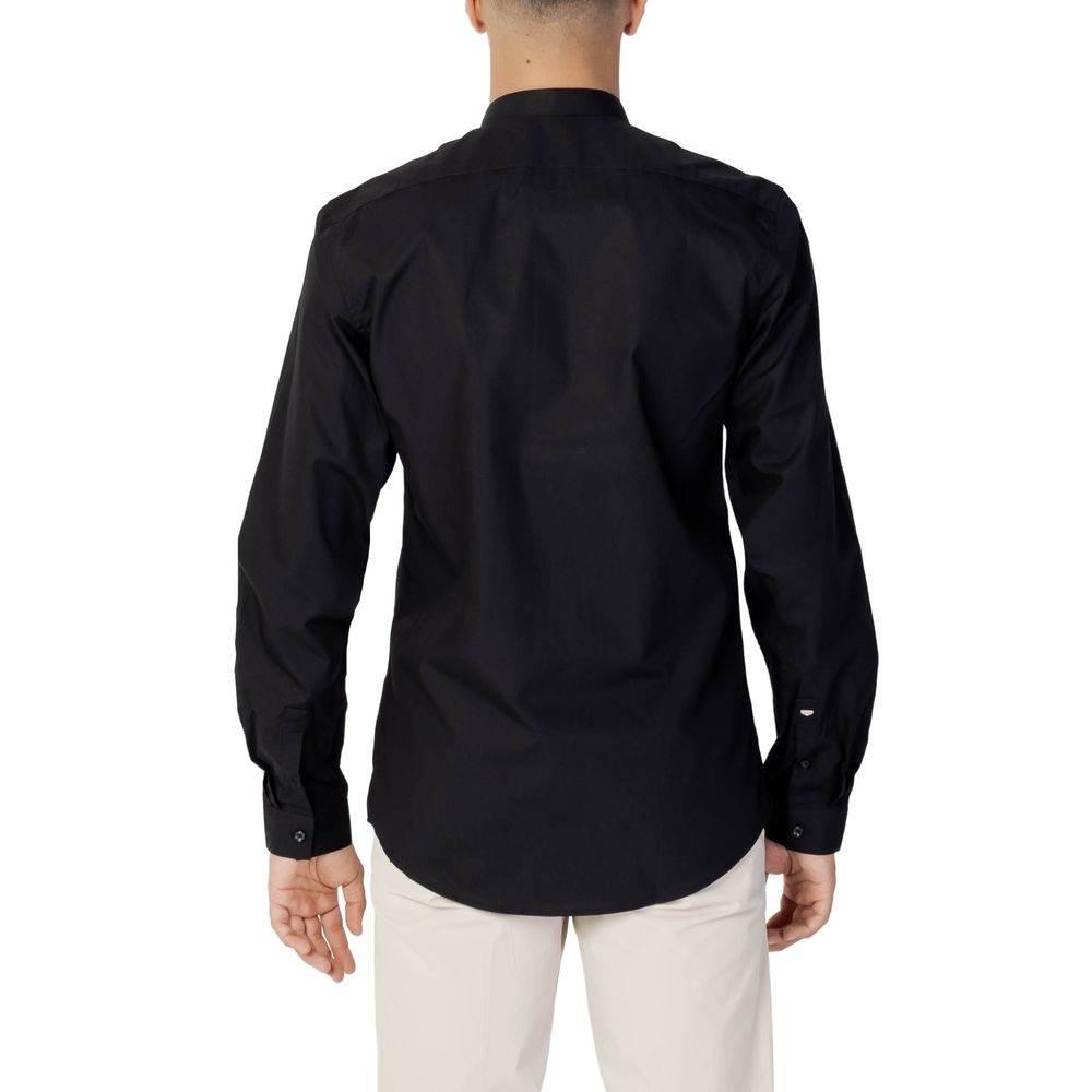 Antony Morato Black Cotton Shirt - Hilstor