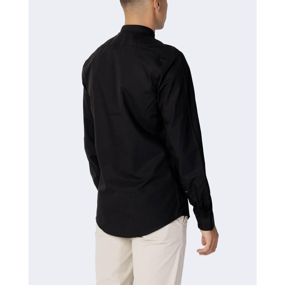 Antony Morato Black Cotton Shirt - Hilstor