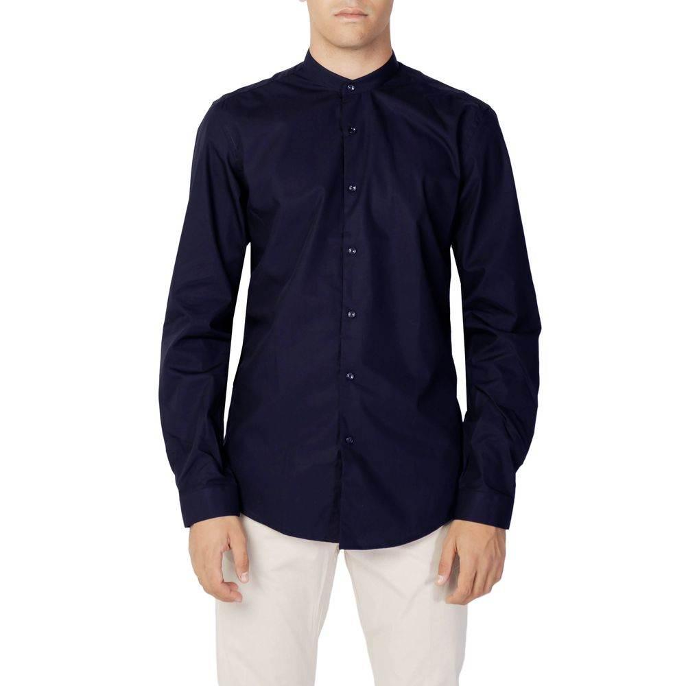 Antony Morato Blue Cotton Shirt - Hilstor