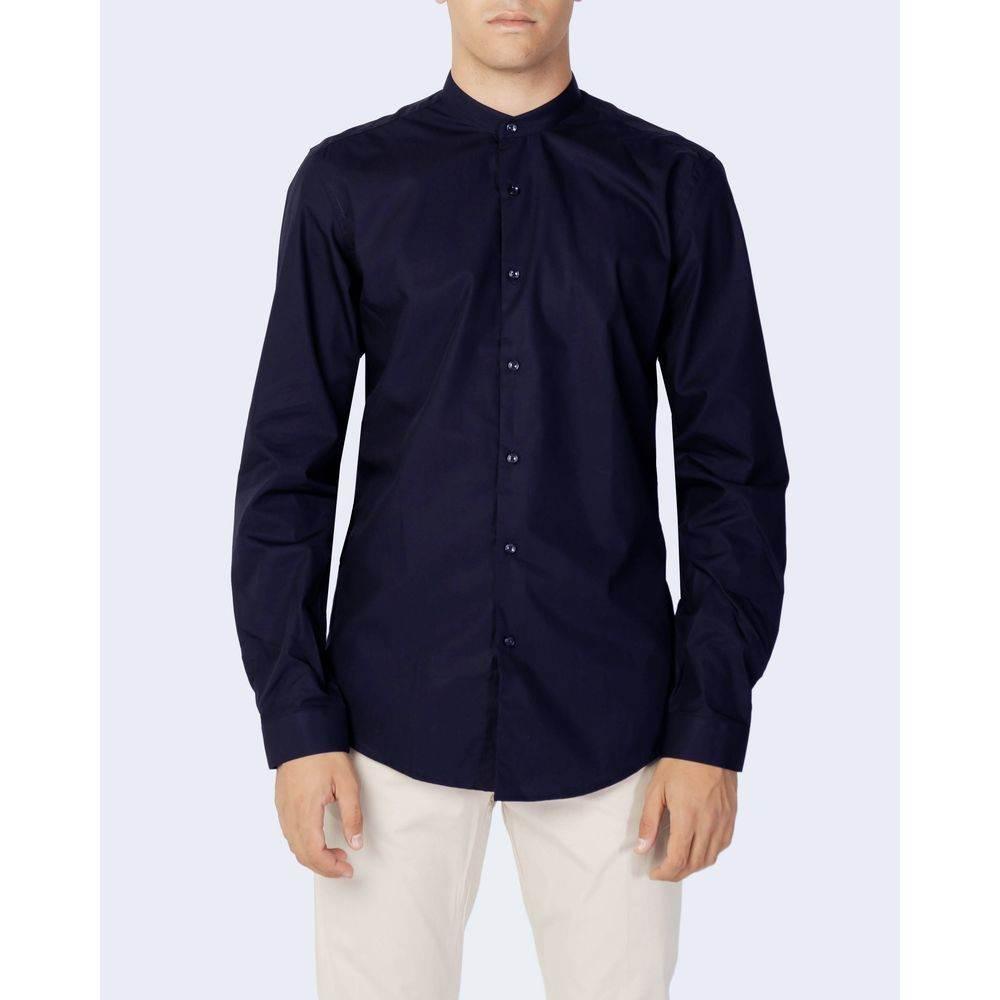 Antony Morato Blue Cotton Shirt - Hilstor