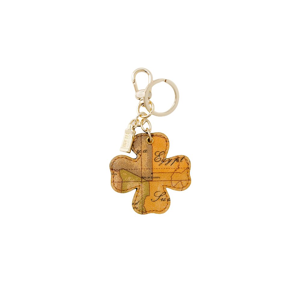 Alviero Martini Prima Classe Beige Artificial Leather Keychain