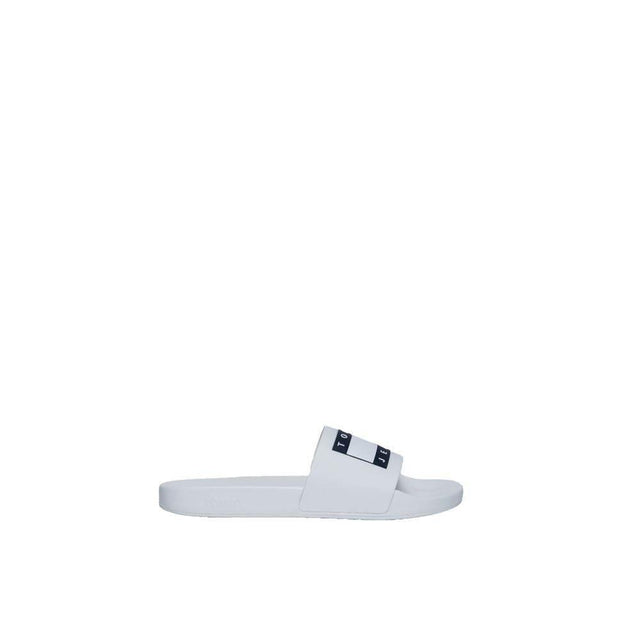 Tommy Hilfiger Jeans Cream Polyethylene Sandal - Hilstor