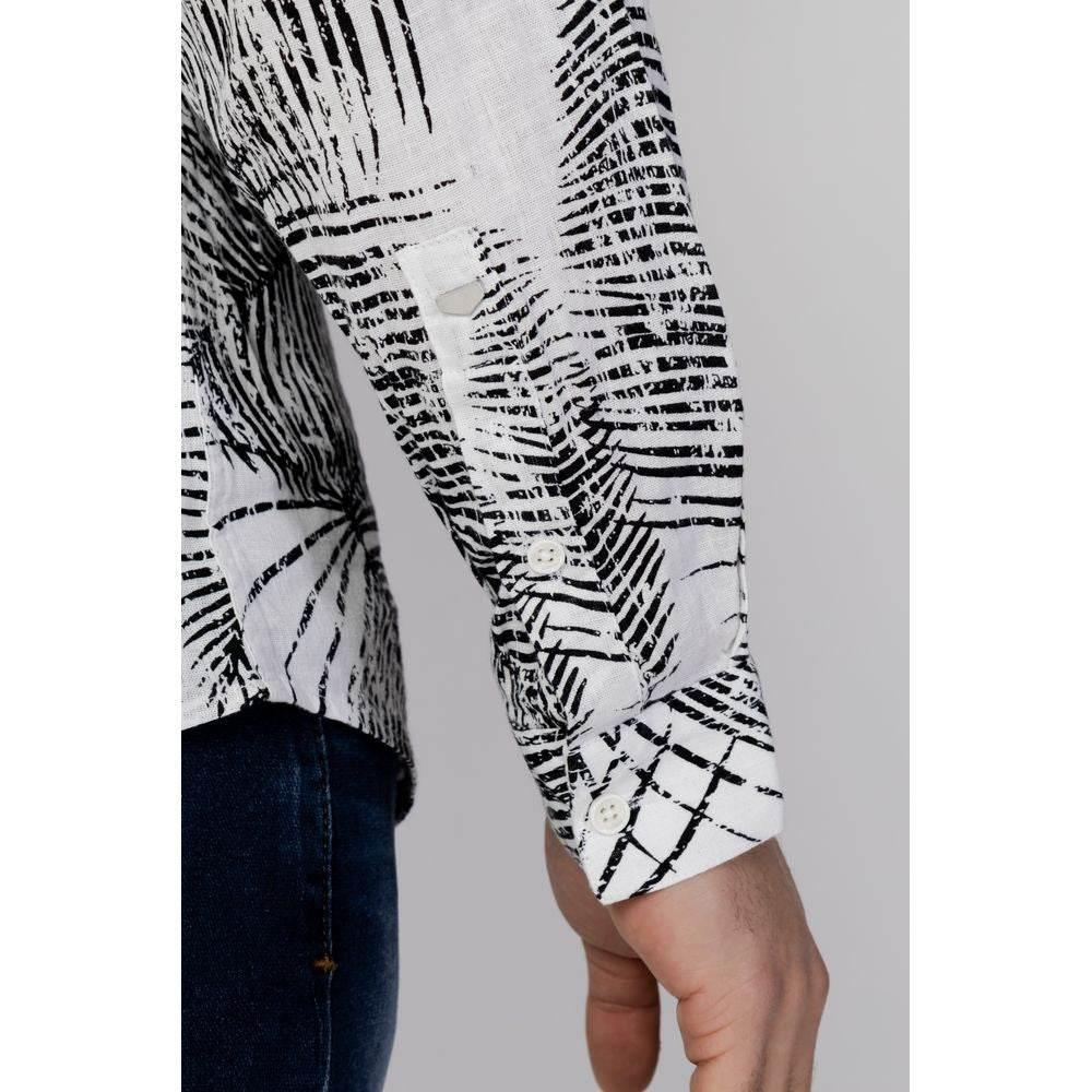 Antony Morato Black Linen Shirt - Hilstor