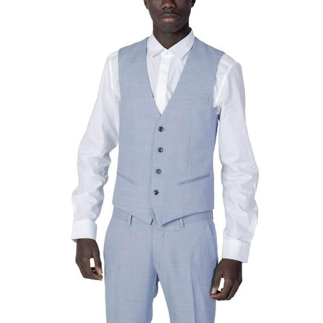 Antony Morato Blue Polyester Vest - Hilstor