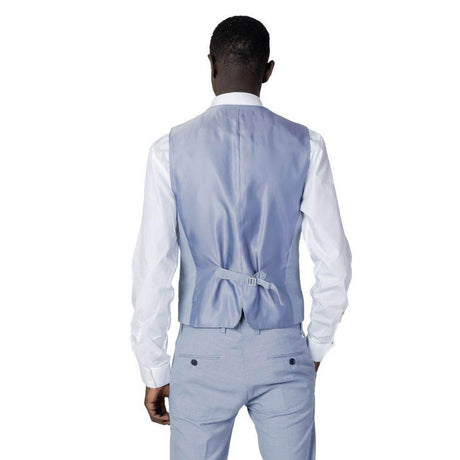 Antony Morato Blue Polyester Vest - Hilstor