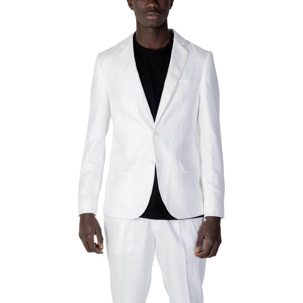 Antony Morato White Linen Suit - Hilstor