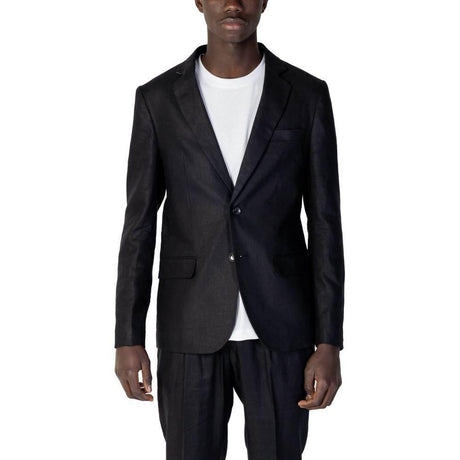 Antony Morato Black Linen Suit - Hilstor