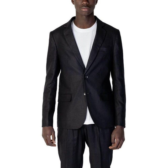 Antony Morato Black Linen Blazer - Hilstor