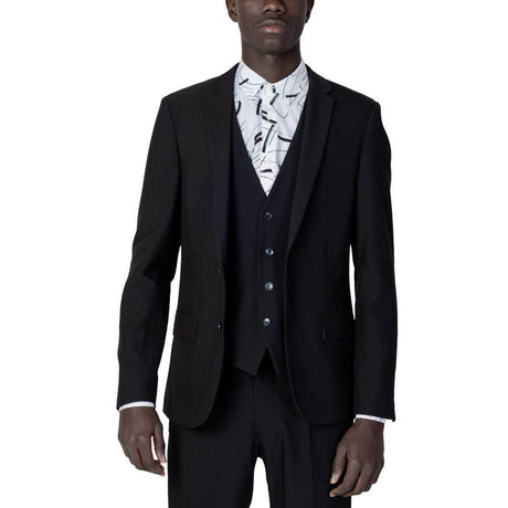 Antony Morato Black Polyester Suit - Hilstor