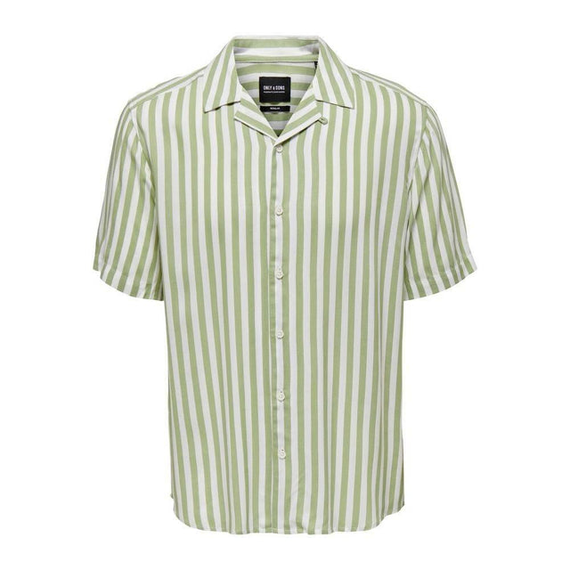 Only & Sons Green Viscose Shortsleeve - Hilstor