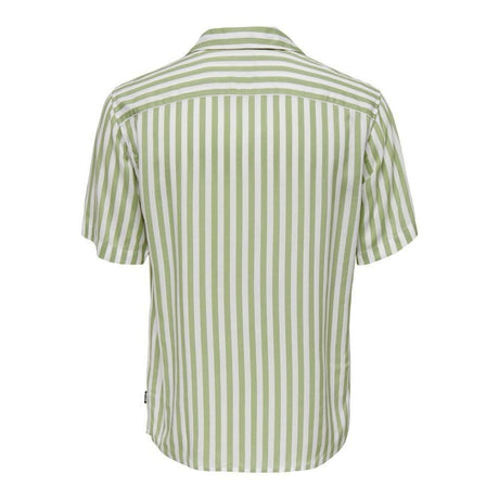 Only & Sons Green Viscose Shortsleeve - Hilstor
