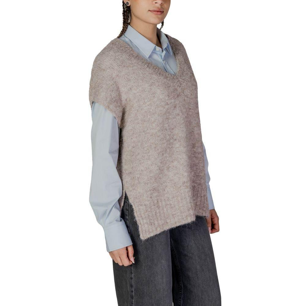 Vero Moda Beige Recycled Polyester Sweater - Hilstor