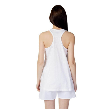 Blauer White Cotton Tops & T-Shirt - Hilstor