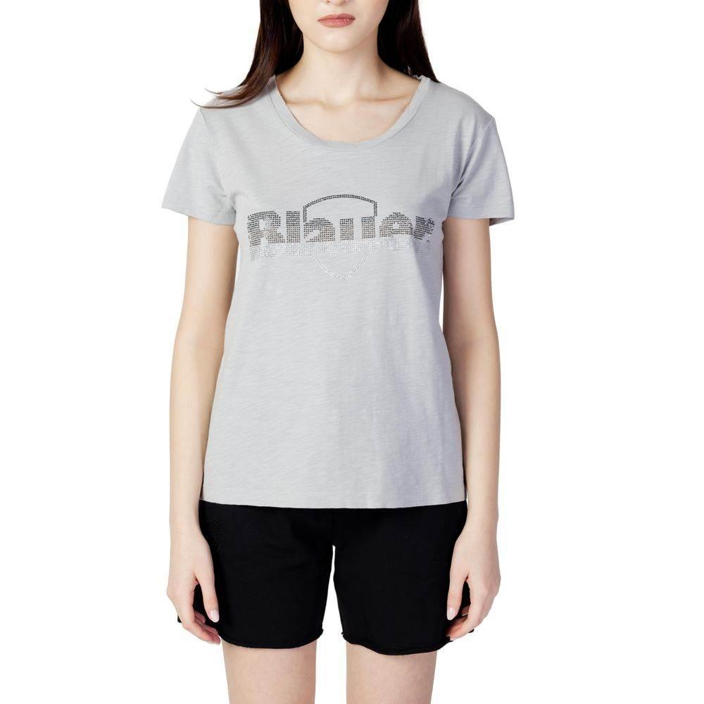 Blauer Gray Cotton Tops & T-Shirt - Hilstor