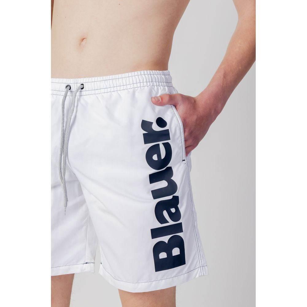 Blauer White Polyester Swimwear - Hilstor