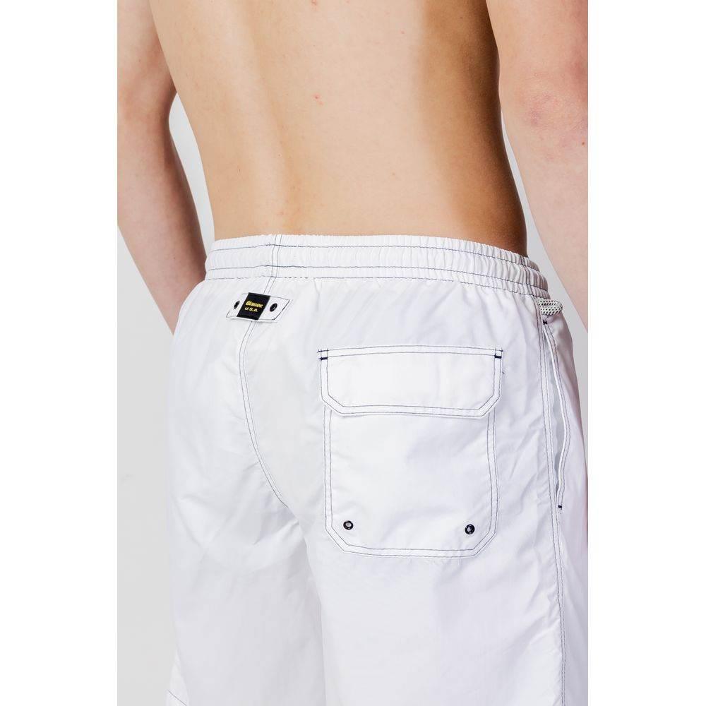 Blauer White Polyester Swimwear - Hilstor