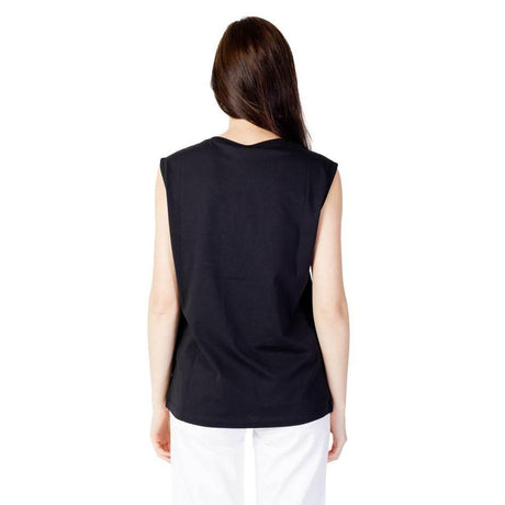 Blauer Black Cotton Tops & T-Shirt - Hilstor