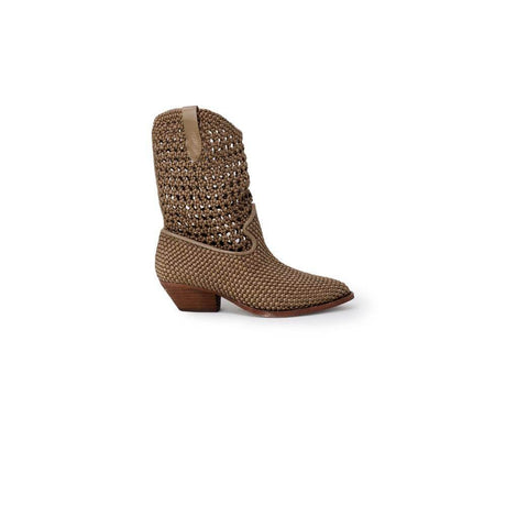 ASH Beige Leather Boot - Hilstor