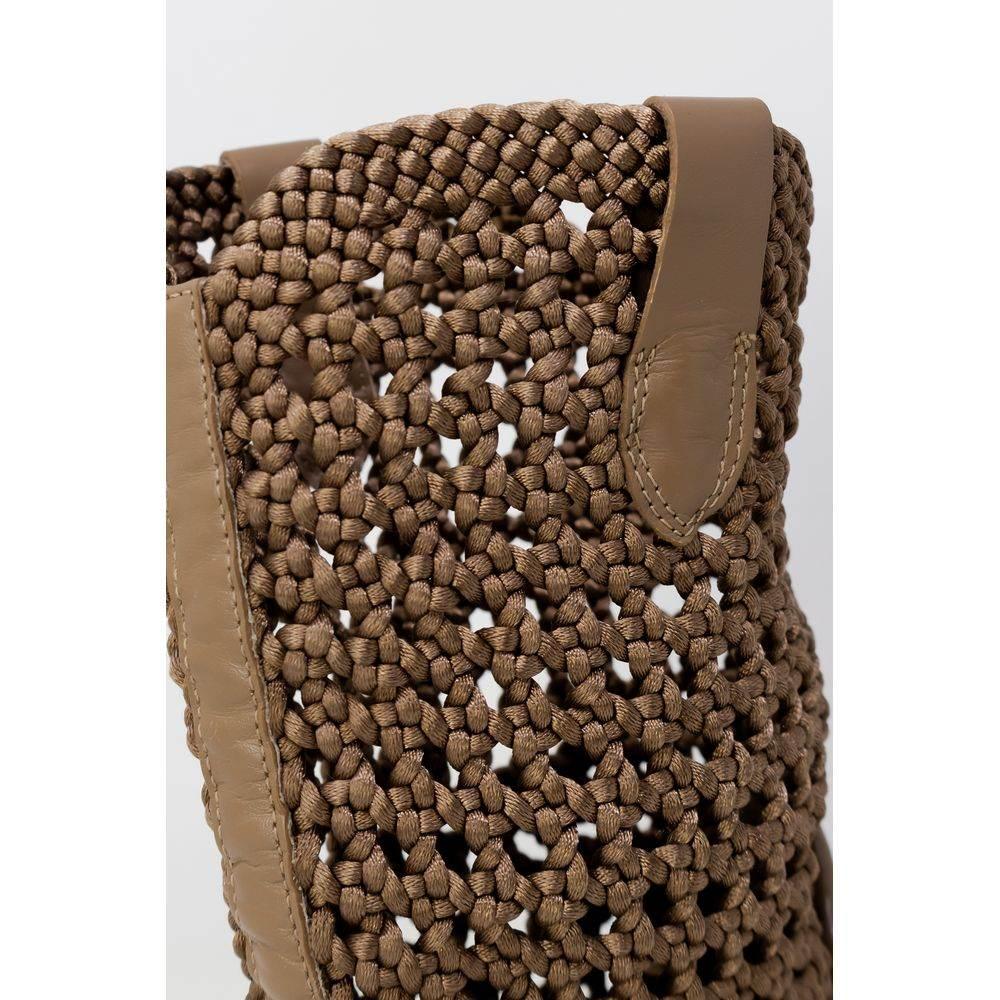 ASH Beige Leather Boot - Hilstor