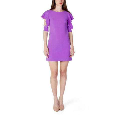 Rinascimento Purple Polyester Dress - Hilstor