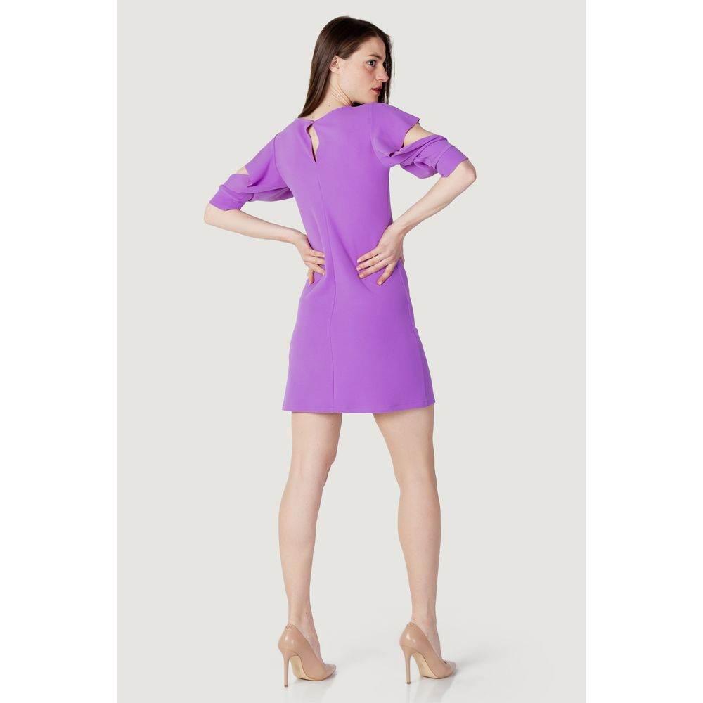 Rinascimento Purple Polyester Dress - Hilstor