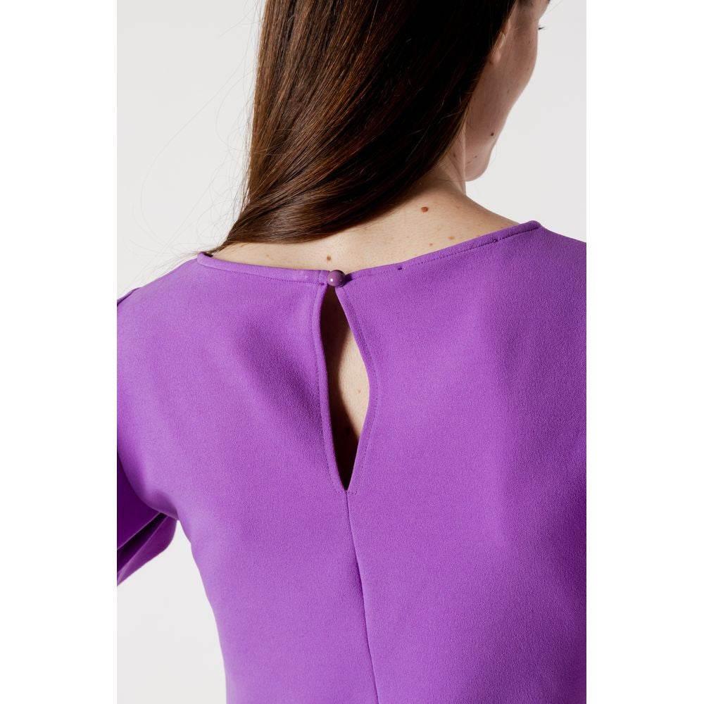 Rinascimento Purple Polyester Dress - Hilstor