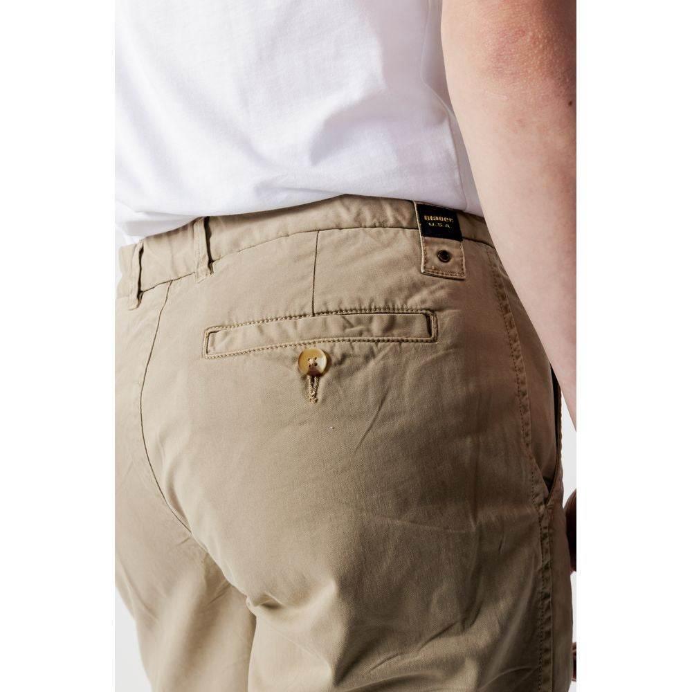 Blauer Beige Cotton Short - Hilstor