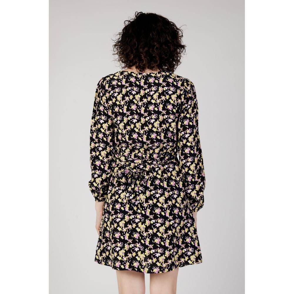 Jacqueline De Yong Black Viscose Dress - Hilstor