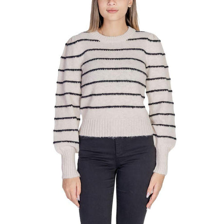 Jacqueline De Yong Gray Polyester Sweater - Hilstor