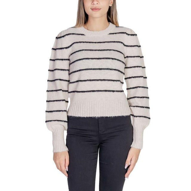 Jacqueline De Yong Gray Polyester Sweater - Hilstor