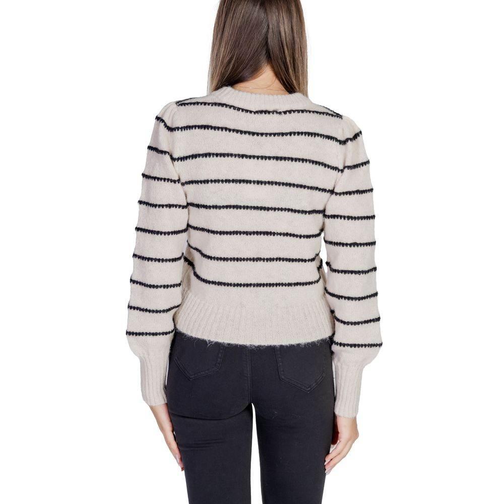 Jacqueline De Yong Gray Polyester Sweater - Hilstor