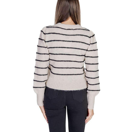 Jacqueline De Yong Gray Polyester Sweater - Hilstor