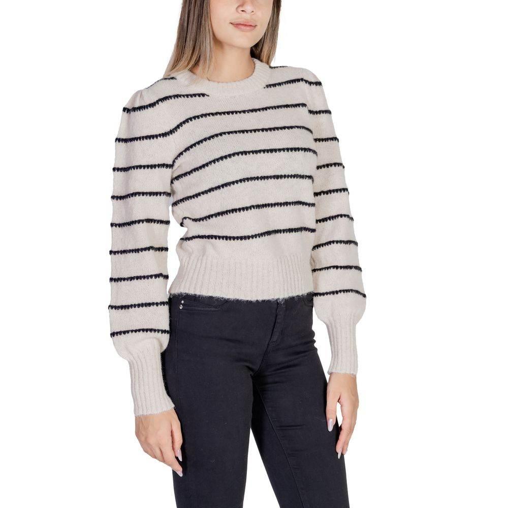 Jacqueline De Yong Gray Polyester Sweater - Hilstor