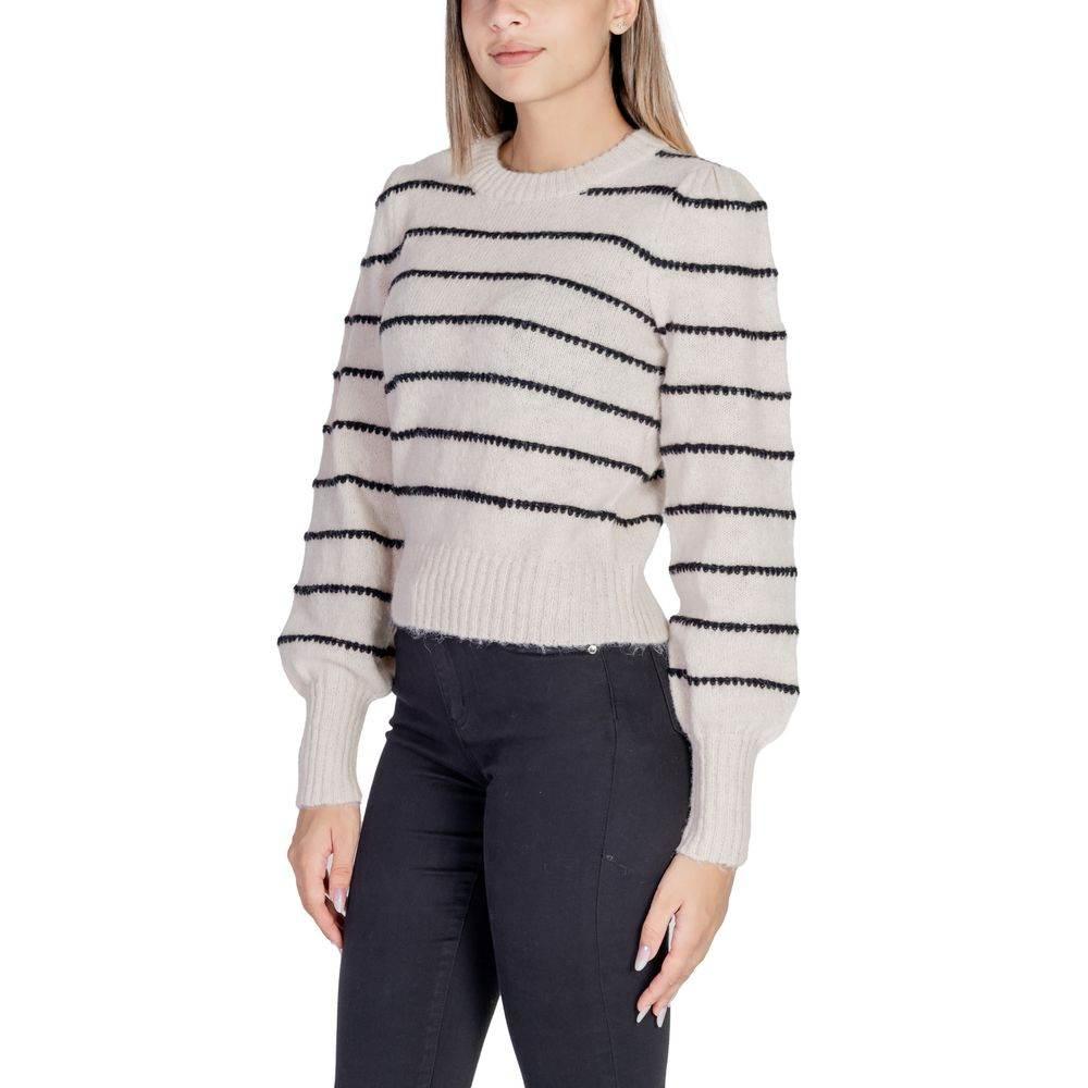 Jacqueline De Yong Gray Polyester Sweater - Hilstor