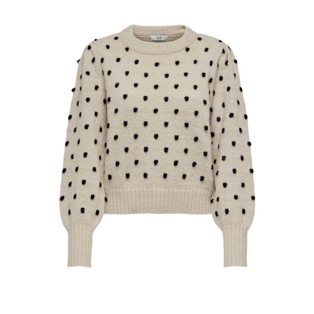 Jacqueline De Yong Beige Polyester Sweater - Hilstor