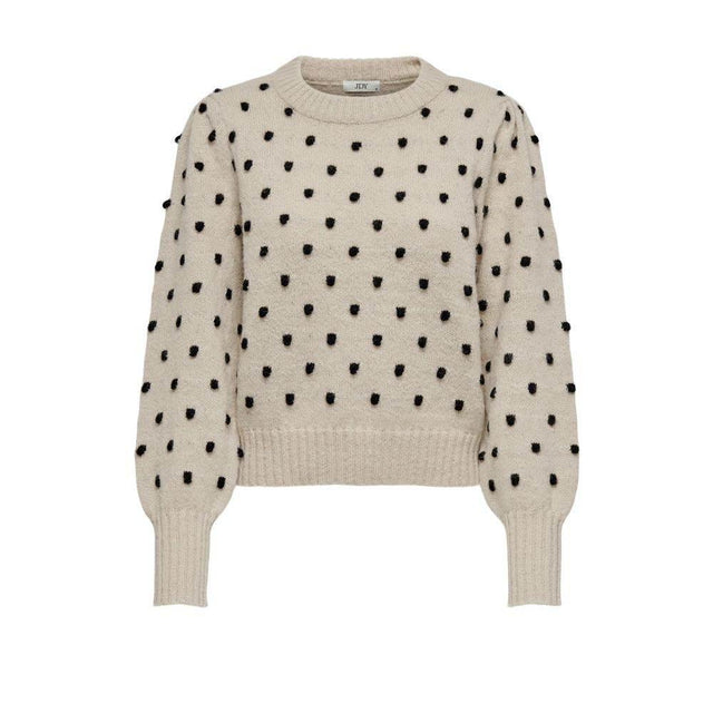 Jacqueline De Yong Beige Polyester Sweater - Hilstor