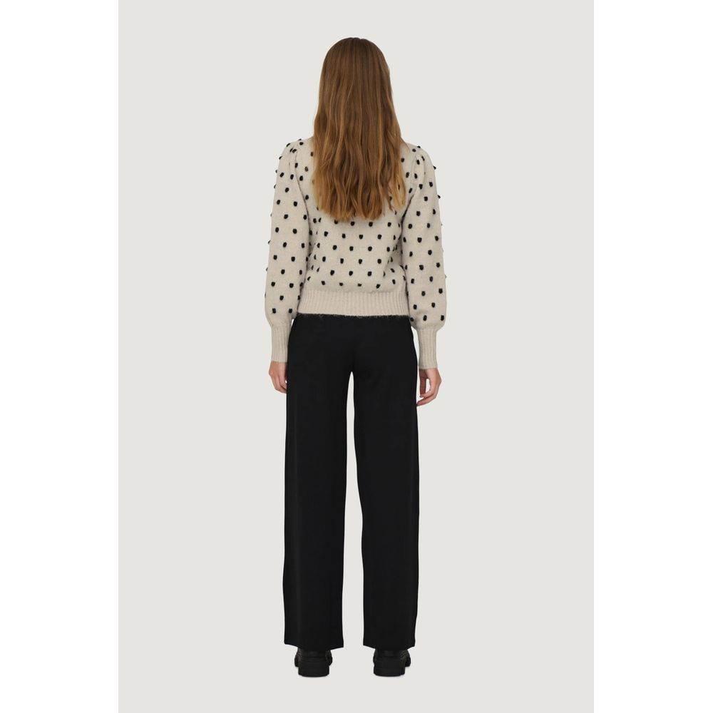 Jacqueline De Yong Beige Polyester Sweater - Hilstor