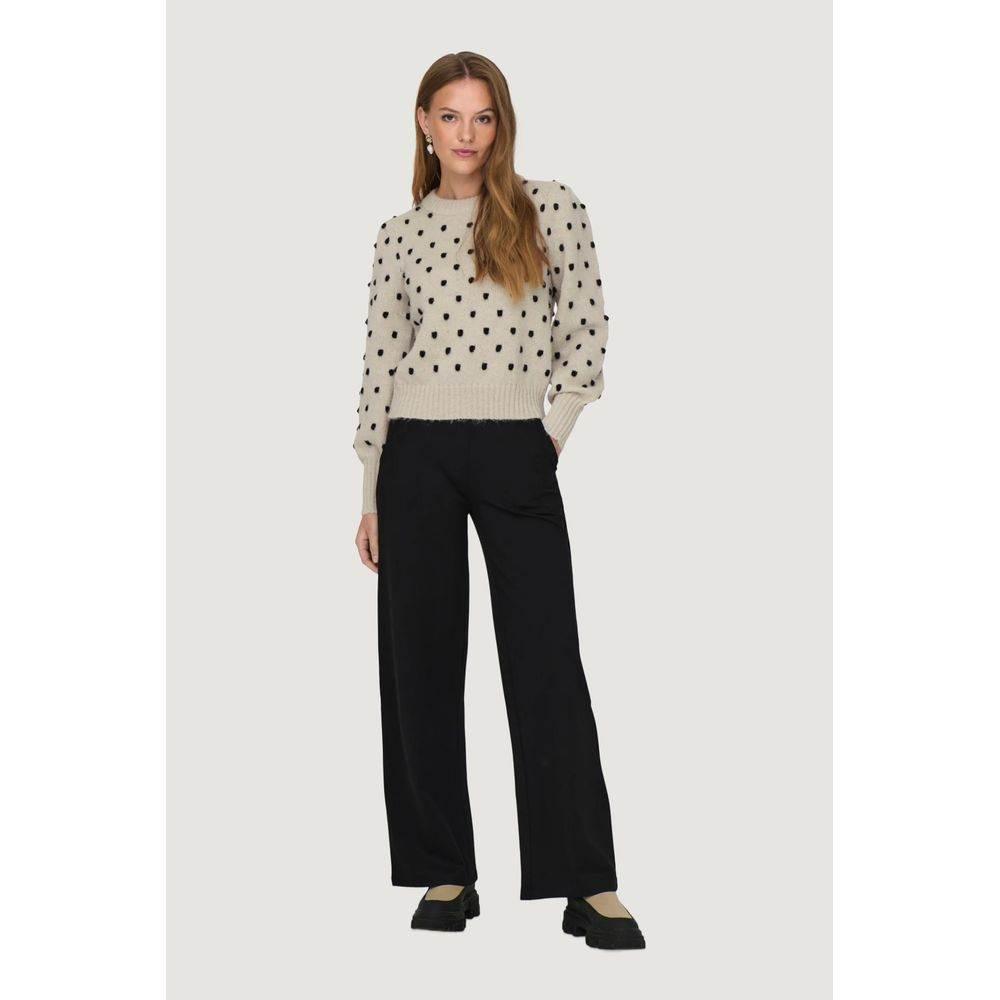 Jacqueline De Yong Beige Polyester Sweater - Hilstor