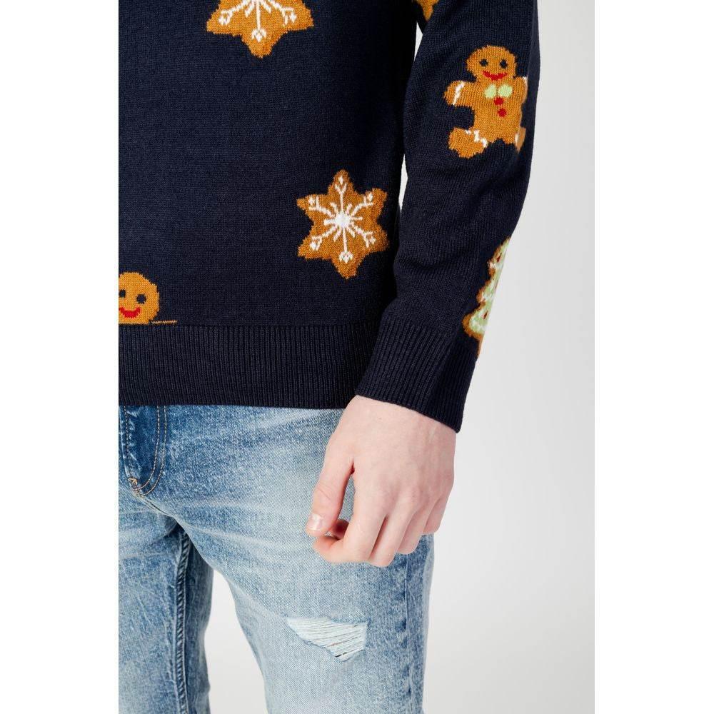 Only & Sons Blue Marabou Sweater - Hilstor