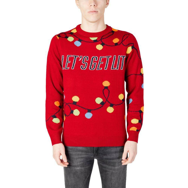 Only & Sons Red Marabou Sweater - Hilstor
