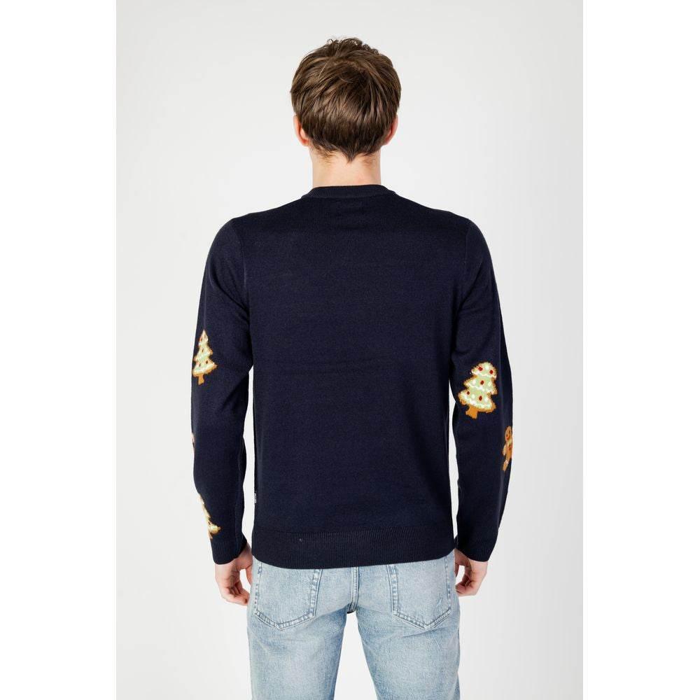 Only & Sons Blue Marabou Sweater - Hilstor