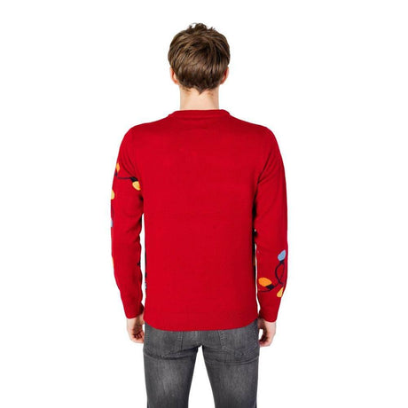 Only & Sons Red Marabou Sweater - Hilstor